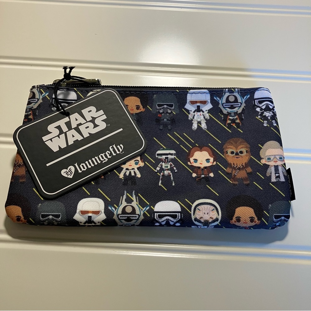 Loungefly Star Wars Chibi Zip Pouch - Cosmetic Coin Pencil bag - Picture 10 of 10